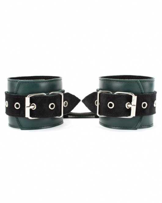 Изумрудные наручники Ladys Arsenal на карабинах - БДСМ Арсенал - купить с доставкой в Березниках