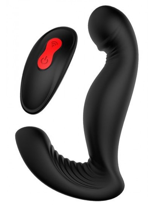 Черный вибромассажер простаты SWIRLING P-PLEASER - Dream Toys - в Березниках купить с доставкой