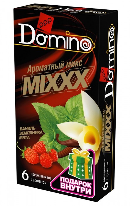 Ароматизированные презервативы DOMINO  Ароматный микс  - 6 шт. - Domino - купить с доставкой в Березниках