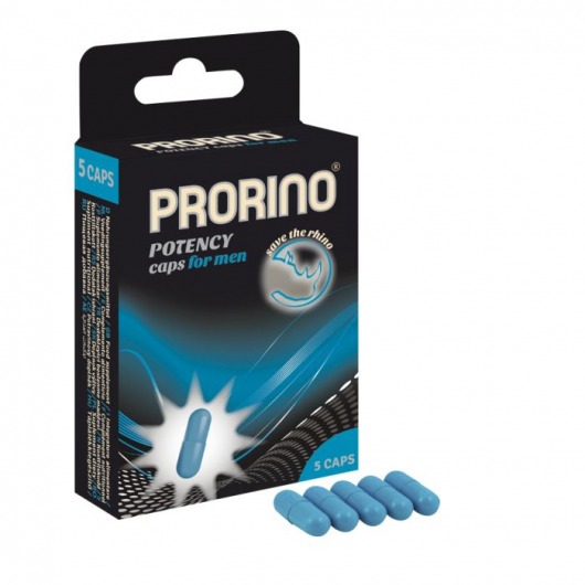 БАД для мужчин ero black line PRORINO Potency Caps for men - 5 капсул - Ero - купить с доставкой в Березниках