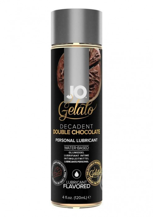 Лубрикант с ароматом шоколада JO GELATO DECADENT DOUBLE CHOCOLATE - 120 мл. - System JO - купить с доставкой в Березниках