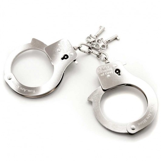 Металлические наручники Metal Handcuffs - Fifty Shades of Grey - купить с доставкой в Березниках