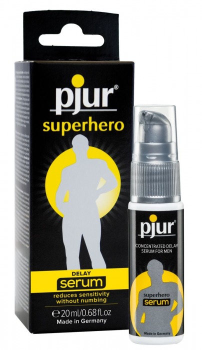 Сыворотка-пролонгатор pjur SUPERHERO Delay Serum - 20 мл. - Pjur - купить с доставкой в Березниках