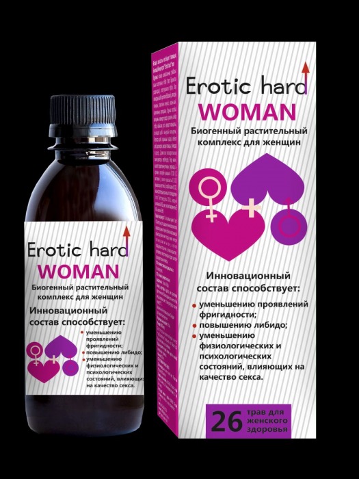 Женский биогенный концентрат для повышения либидо Erotic hard Woman - 250 мл. - Erotic Hard - купить с доставкой в Березниках