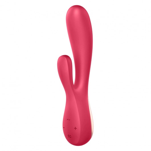 Красный вибратор-кролик Satisfyer Mono Flex с управлением через приложение - 20,4 см. - Satisfyer