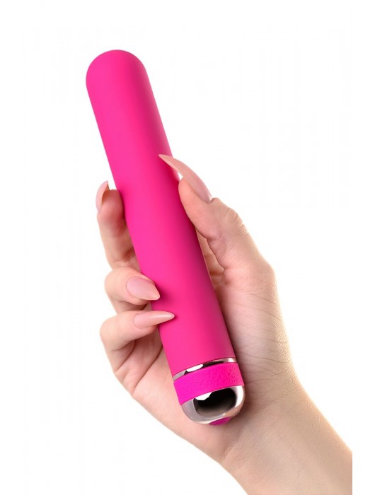 Розовый нереалистичный вибратор Mastick - 18 см. - A-toys