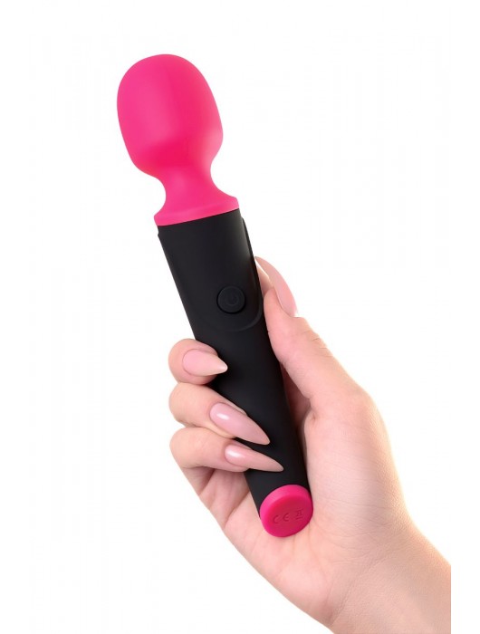 Черно-розовый вибростимулятор ASTER - 19,5 см. - ToyFa