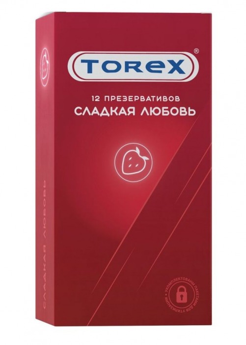 Презервативы Torex  Сладкая любовь  с ароматом клубники - 12 шт. - Torex - купить с доставкой в Березниках