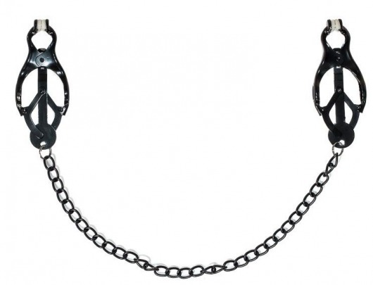 Зажимы на соски Darkside с цепочкой - Lola Games - купить с доставкой в Березниках