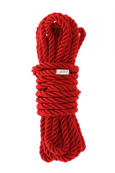 Красная веревка для шибари DELUXE BONDAGE ROPE - 5 м. - Dream Toys - купить с доставкой в Березниках