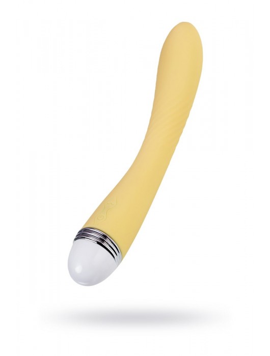 Желтый вибратор Calla - 22 см. - ToyFa