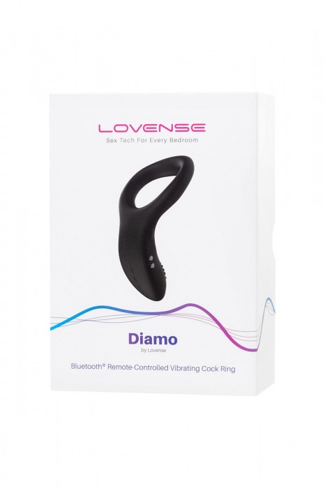 Черное эрекционное кольцо Lovense Diamo - Lovense - в Березниках купить с доставкой