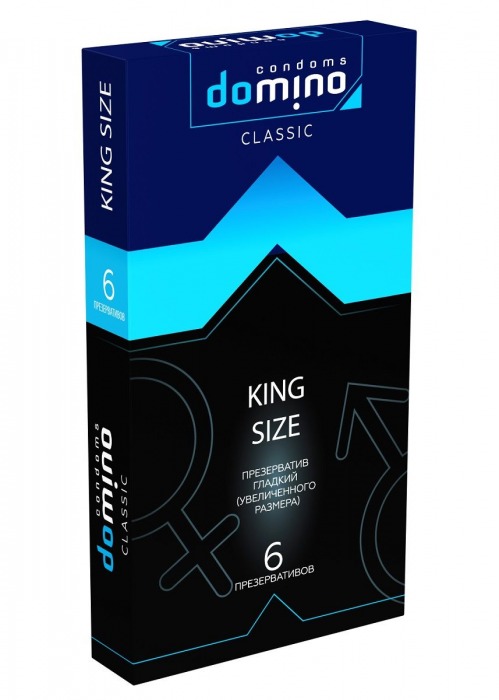 Презервативы увеличенного размера DOMINO Classic King size - 6 шт. - Domino - купить с доставкой в Березниках