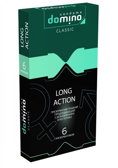 Презервативы с пролонгирующим эффектом DOMINO Classic Long action - 6 шт. - Domino - купить с доставкой в Березниках