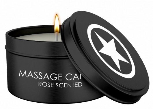 Массажная свеча с ароматом розы Massage Candle - Shots Media BV - купить с доставкой в Березниках