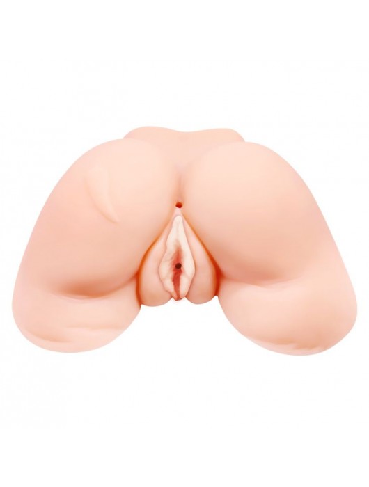 Телесная вибровагина Julie с 2 рабочими отверстиями - Baile - в Березниках купить с доставкой