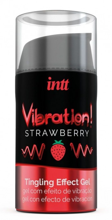 Жидкий интимный гель с эффектом вибрации Vibration! Strawberry - 15 мл. - INTT - купить с доставкой в Березниках