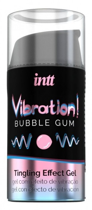 Жидкий интимный гель с эффектом вибрации Vibration! Bubble Gum - 15 мл. - INTT - купить с доставкой в Березниках