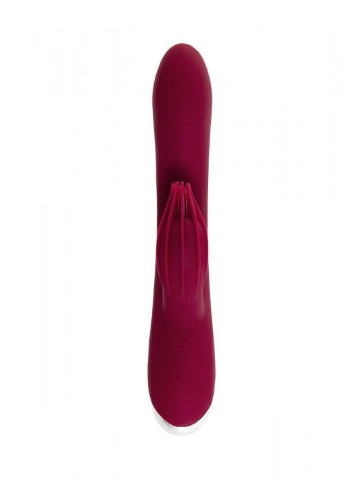 Бордовый вибратор-кролик Sangra - 20,5 см. - ToyFa