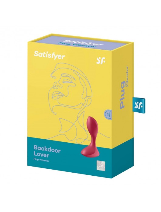 Красный вибромассажёр простаты Satisfyer Backdoor Lover - 14 см. - Satisfyer - в Березниках купить с доставкой