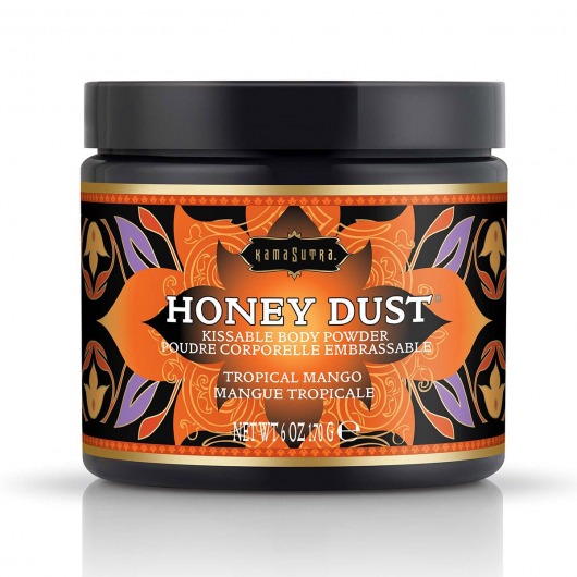 Пудра для тела Honey Dust Body Powder с ароматом манго - 170 гр. - Kama Sutra - купить с доставкой в Березниках