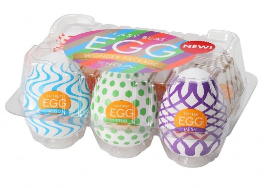 Набор из 6 мастурбаторов Tenga EGG IV с различным рельефом - Tenga - в Березниках купить с доставкой