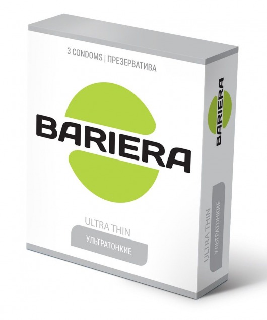 Ультратонкие презервативы Bariera Ultra Thin - 3 шт. - Bariera - купить с доставкой в Березниках