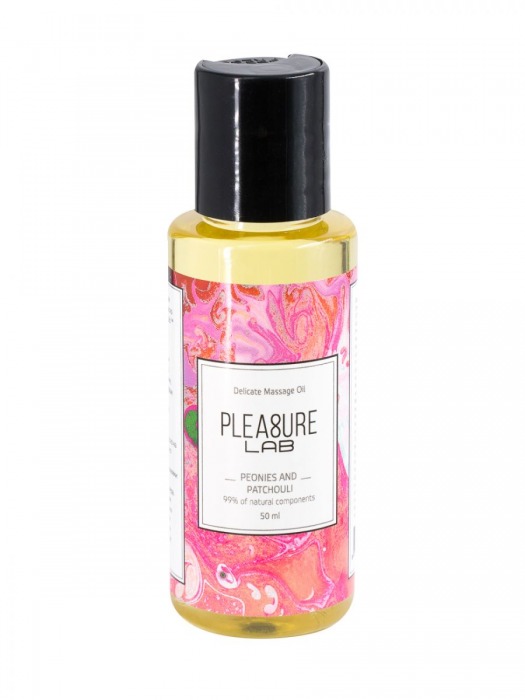 Массажное масло Pleasure Lab Delicate с ароматом пиона и пачули - 50 мл. - Pleasure Lab - купить с доставкой в Березниках