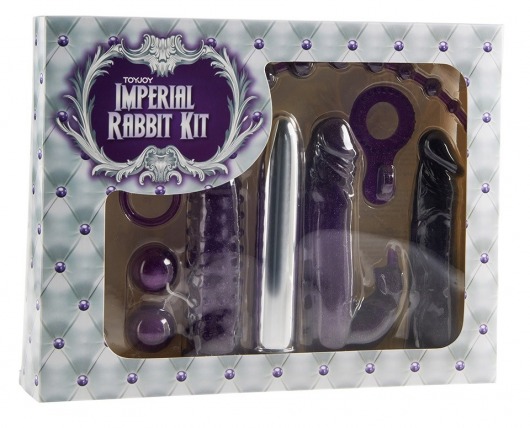 Набор фиолетовых стимуляторов Imperial Rabbit Kit - Toy Joy - купить с доставкой в Березниках