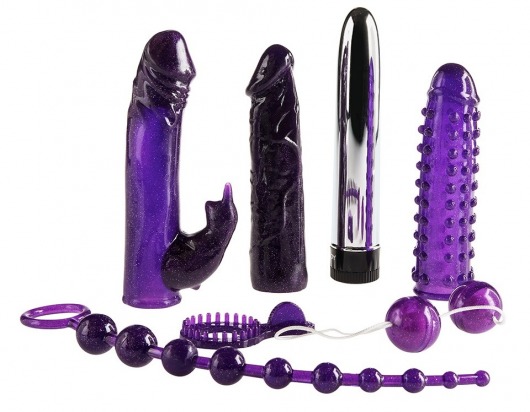 Набор фиолетовых стимуляторов Imperial Rabbit Kit - Toy Joy - купить с доставкой в Березниках
