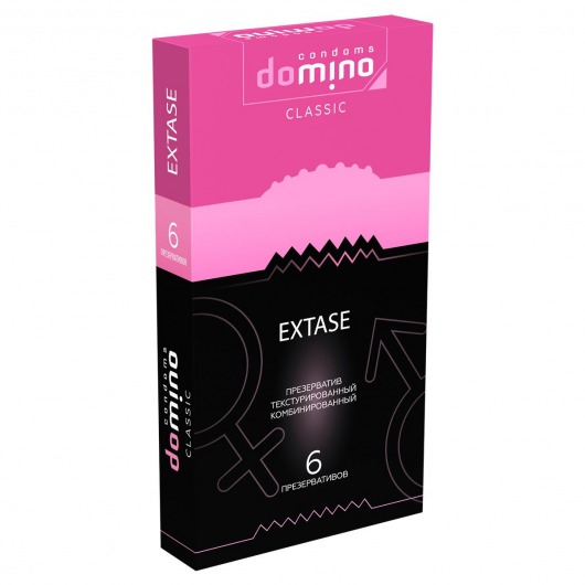 Презервативы с точками и рёбрышками DOMINO Classic Extase - 6 шт. - Domino - купить с доставкой в Березниках