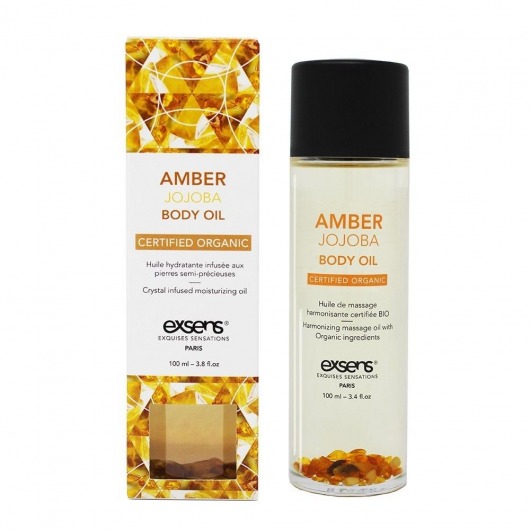 Органическое массажное масло AMBER JOJOBA - 100 мл. - Exsens - купить с доставкой в Березниках