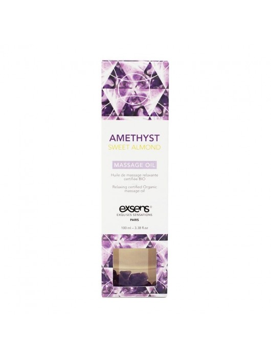 Органическое массажное масло AMETHYST SWEET ALMOND - 100 мл. - Exsens - купить с доставкой в Березниках