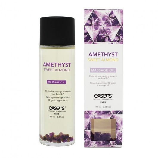 Органическое массажное масло AMETHYST SWEET ALMOND - 100 мл. - Exsens - купить с доставкой в Березниках