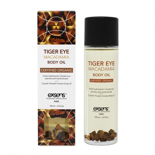 Органическое массажное масло TIGER EYE MACADAMIA - 100 мл. - Exsens - купить с доставкой в Березниках