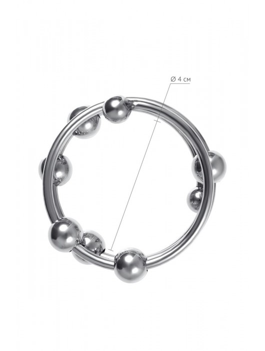 Большое металлическое кольцо под головку пениса - ToyFa - купить с доставкой в Березниках