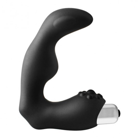 Черный вибромассажер простаты FantASStic Vibrating Prostate Massager - 11,3 см. - Dream Toys - в Березниках купить с доставкой