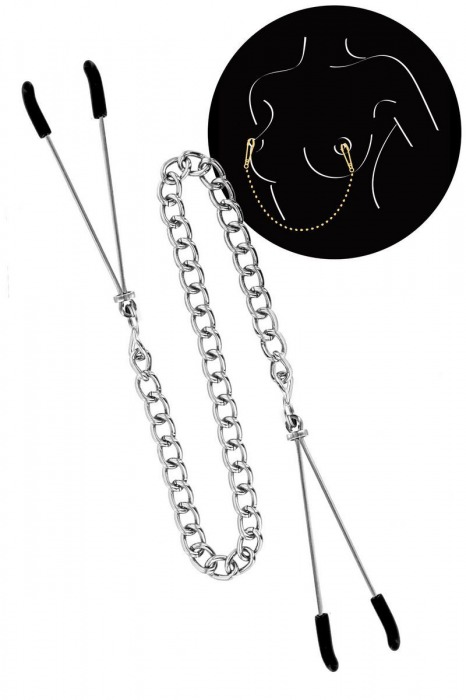 Регулируемые зажимы для сосков Sweet Caress Nipple Chain - Sweet Caress - купить с доставкой в Березниках