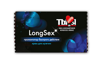 Пролонгирующий крем LongSex в одноразовой упаковке - 1,5 гр. - Биоритм - купить с доставкой в Березниках