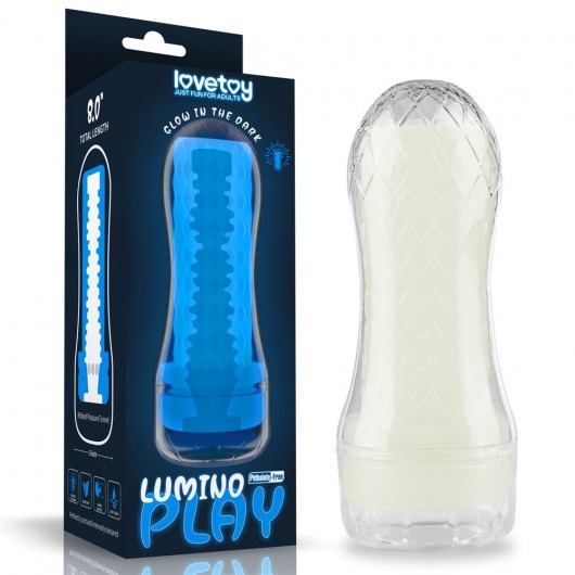 Светящийся в темноте мастурбатор Lumino Play Masturbator Ribbed - Lovetoy - в Березниках купить с доставкой