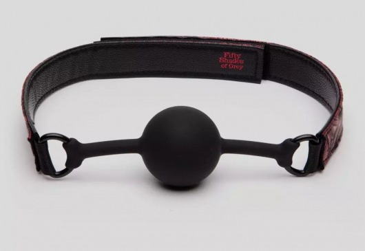 Кляп-шар на двусторонних ремешках Reversible Silicone Ball Gag - Fifty Shades of Grey - купить с доставкой в Березниках