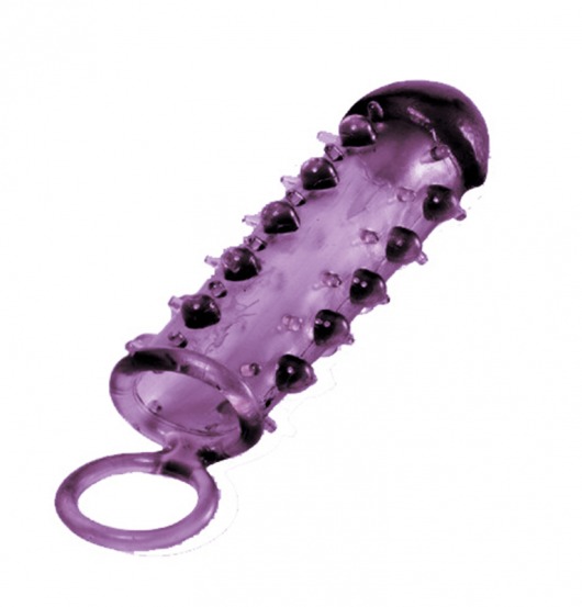 Закрытая фиолетовая насадка с пупырышками SAMURAI PENIS SLEEVE PURPLE - 14,5 см. - NMC - в Березниках купить с доставкой