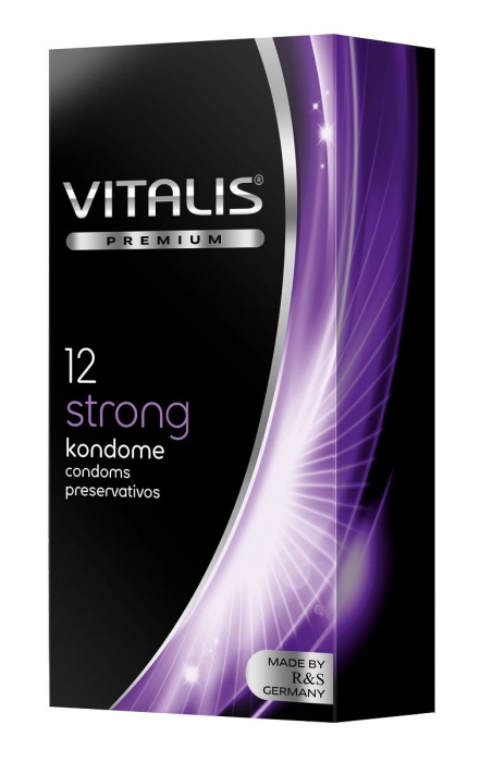 Презервативы с утолщённой стенкой VITALIS PREMIUM strong - 12 шт. - Vitalis - купить с доставкой в Березниках