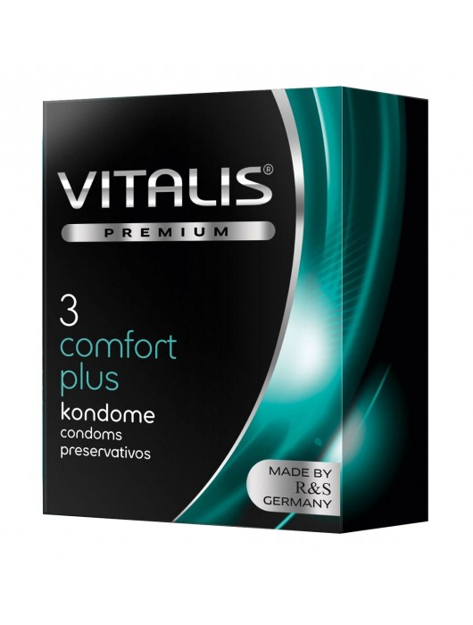Контурные презервативы VITALIS PREMIUM comfort plus - 3 шт. - Vitalis - купить с доставкой в Березниках
