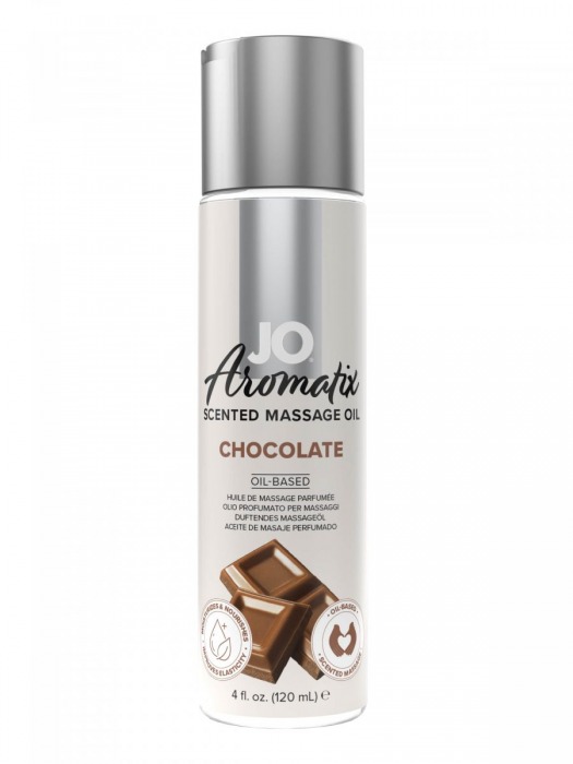 Массажное масло JO Aromatix Massage Oil Chocolate с ароматом шоколада - 120 мл. - System JO - купить с доставкой в Березниках