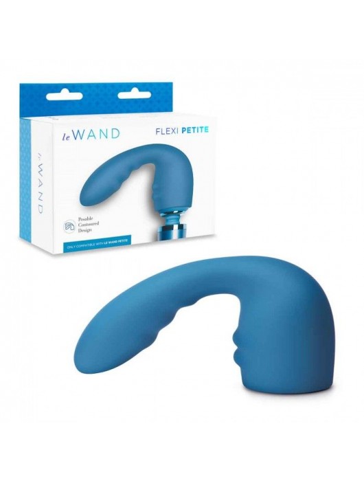 Синяя насадка Flexi для вибратора Le Wand Petite - Le Wand