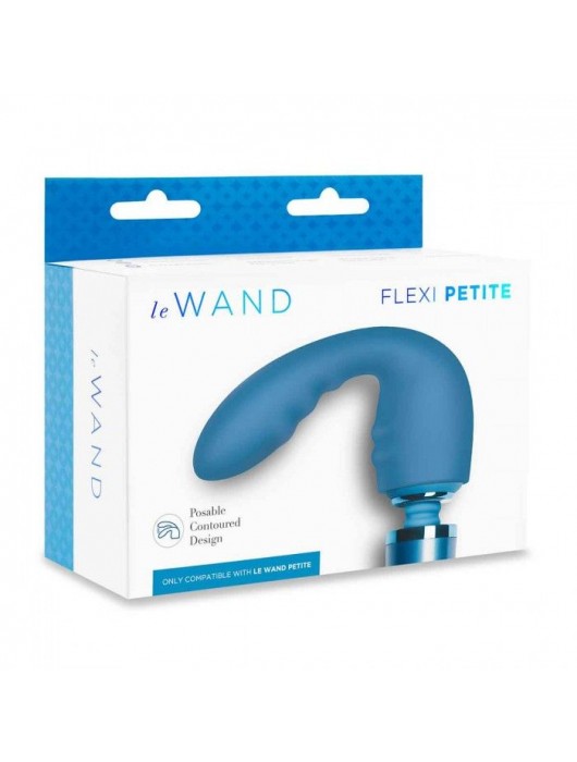 Синяя насадка Flexi для вибратора Le Wand Petite - Le Wand