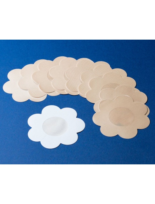 Телесные одноразовые наклейки на соски - 5 шт. - Dentelle купить с доставкой