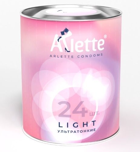 Ультратонкие презервативы Arlette Light - 24 шт. - Arlette - купить с доставкой в Березниках