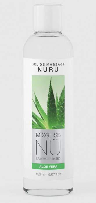 Массажный гель на водной основе Mixgliss NU Aloe Vera - 150 мл. - Strap-on-me - купить с доставкой в Березниках